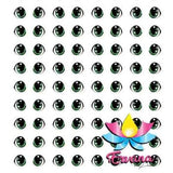 002e - 3D Stickers Resin  - Ojos, Olhos Resinados - Ervana Collection