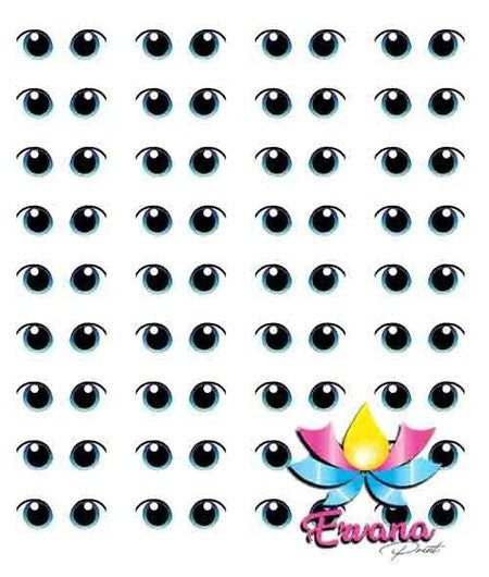 003e - 3D Stickers Resin  - Ojos, Olhos Resinados - Ervana Collection