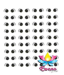 020e - 3D Stickers Resin  - Ojos, Olhos Resinados - Ervana Collection