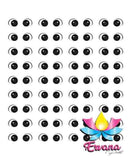 020e - 3D Stickers Resin  - Ojos, Olhos Resinados - Ervana Collection