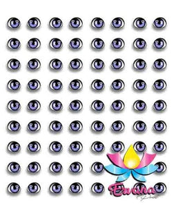 024e - 3D Stickers Resin  - Ojos, Olhos Resinados - Ervana Collection