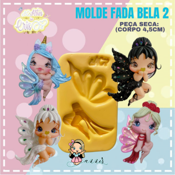 Silicone Mold Fada Bela 2 -  Bela Fairy 2 - Artes da Cris Collections