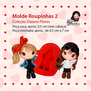 351 - Silicone Mold Roupinhas 2 - Little Clothes 2- Faby Rodrigues
