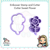 Embossed and Cutout Clay Cutter - Flower