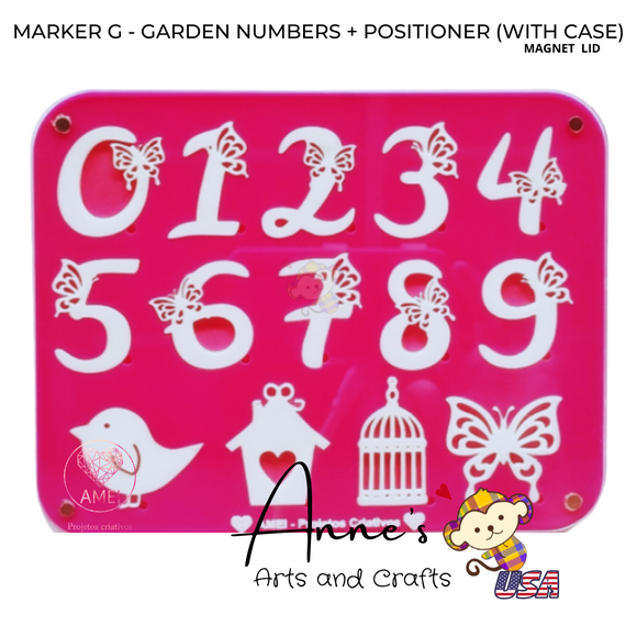 MARKER G - GARDEN NUMBERS + POSITIONER (WITH CASE)