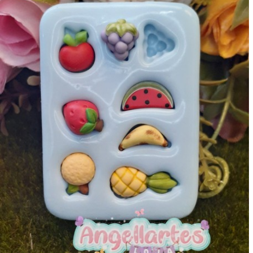 Silicone Mold Mini Frutas- Mini Fruits - Collection  Angellartes