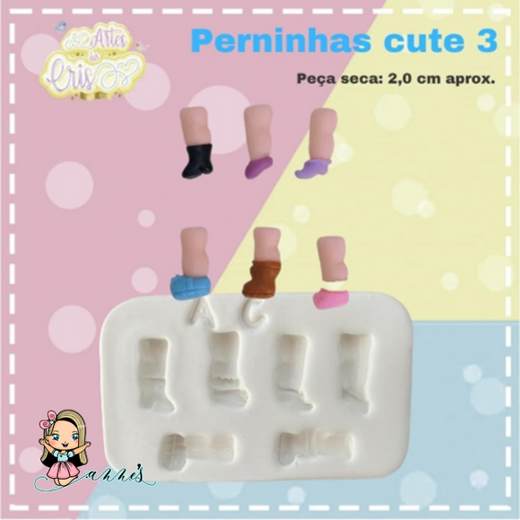 Silicone Mold Perninhas Cut 3 - Cute Little Legs 3 - Artes da Cris Collection