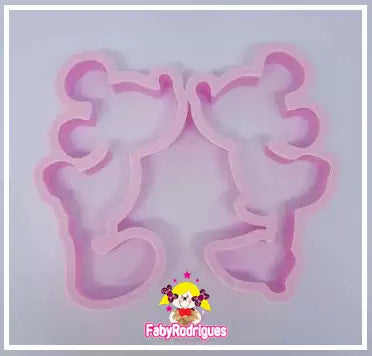Cutter - Silhueta Mickey and Minnie - Cutter Mickey and Minnie Silhouettes - Faby Rodrigues Collection