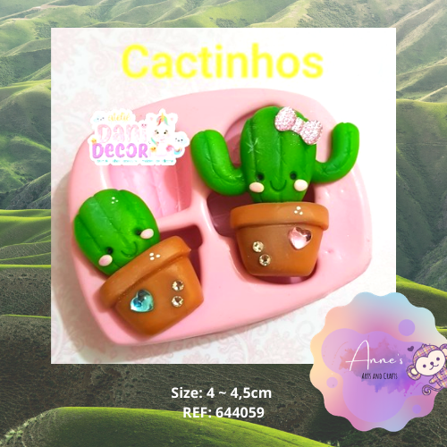 Silicone Mold Cactinhos - Mini Cactus  Collection Dani Décor