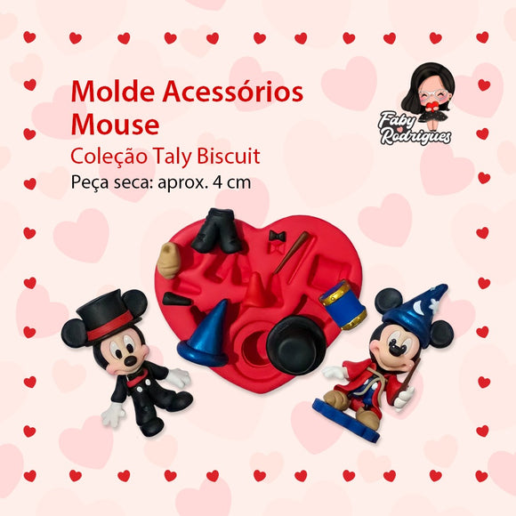 246 - Silicone Mold Acessórios Mouse - Accessories Mouse - Faby Rodrigues