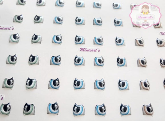 Eyes 3D Stickers - Ojos, Olhos Resinados - 252PP