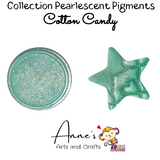 Set Cotton Candy - Pearlescent Pigments Mineral Powders for Polymer Clay Art Jewelry and Mixed Media Color