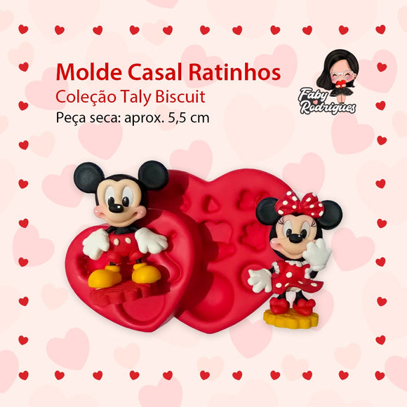 306 - Silicone Mold Ratinhos - Mouse - Faby Rodrigues