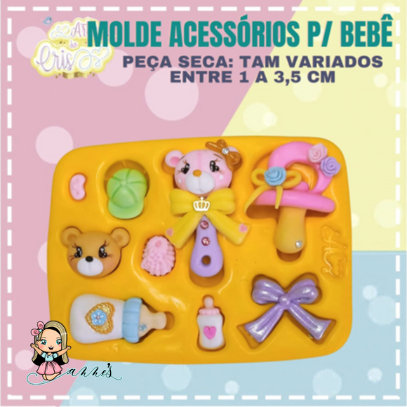 Silicone Mold Baby Accessories - Artes da Cris Collection