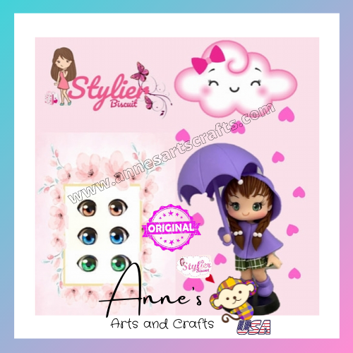 Eyes 3D Stickers Resin  - Ojos, Olhos Resinados -R072 P - Stylier