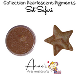 Set Safari - Pearlescent Pigments Mineral Powders for Polymer Clay Art Jewelry and Mixed Media Color