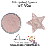 Set Rosé - Pearlescent Pigments Mineral Powders for Polymer Clay Art Jewelry and Mixed Media Color