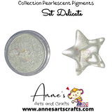 Set Delicate - Pearlescent Pigments Mineral Powders for Polymer Clay Art Jewelry and Mixed Media Color