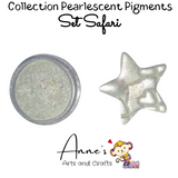 Set Safari - Pearlescent Pigments Mineral Powders for Polymer Clay Art Jewelry and Mixed Media Color