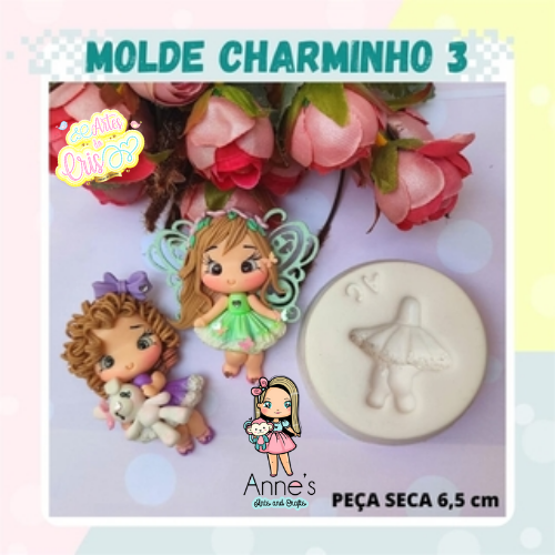 Silicone Mold  Charminho 3 - Charms 3  - Artes da Cris Collection