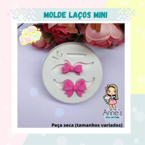 Silicone Mold Laços Mini - Mini Bows  Artes da Cris Collection