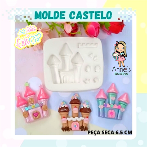 Silicone Mold  Castelo -  Castle   - Artes da Cris Collection