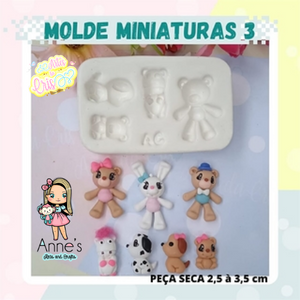 Silicone Mold Miniaturas 3 - Miniature Artes da Cris Collection