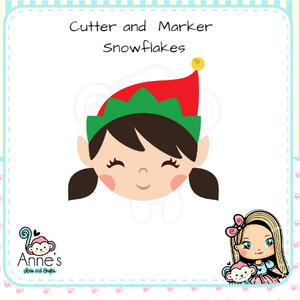 Embossed and Cutout Christmas Clay Cutter - Elf - Girl