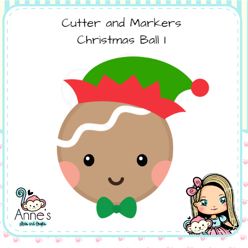 Embossed and Cutout Christmas Clay Cutter  - Ginger Head