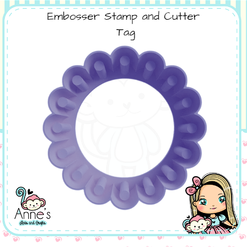 Embossed and Cutout  Clay Cutter  - Tag