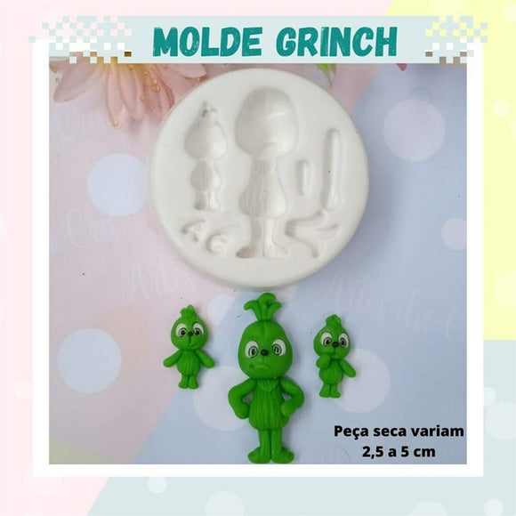 Silicone Mold Grinch -  - Artes da Cris Collection