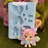 Silicone Mold Fadinhas - Fairy - Collection  Angellartes