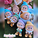 Silicone Mold Anões Cute - Cute Dwarfs  - Collection  Angellartes