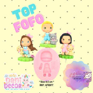 Silicone Mold Topo Fofo - Top  Cute Collection Dani Décor