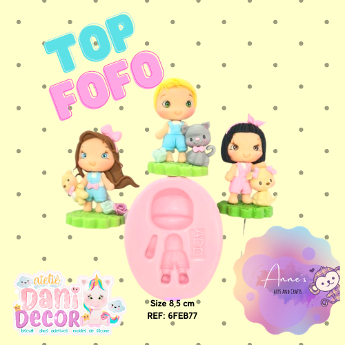 Silicone Mold Topo Fofo - Top  Cute Collection Dani Décor