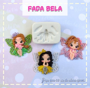 Silicone Mold Fada Bela -  Bela Fairy  -  - Artes da Cris Collections