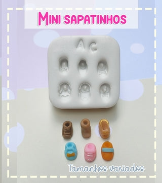 Silicone Mold Mini Sapatinhos - Mini Shoes  Collection  Artes da Cris