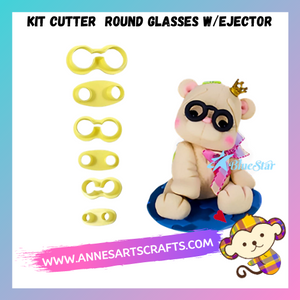 Kit Cutter Round Glasses  w/Ejector