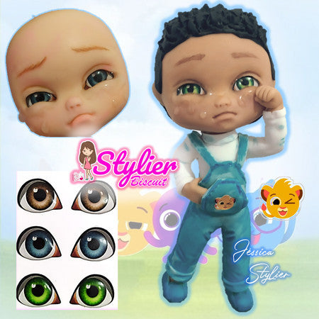 Eyes 3D Stickers Resin  - Ojos, Olhos Resinados -R102 - Stylier