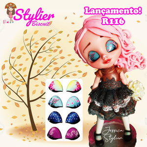 Eyes 3D Stickers Resin  - Ojos, Olhos Resinados -R116 - Stylier