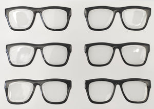 Eyeglasses 3D Stickers - Frame Black  525
