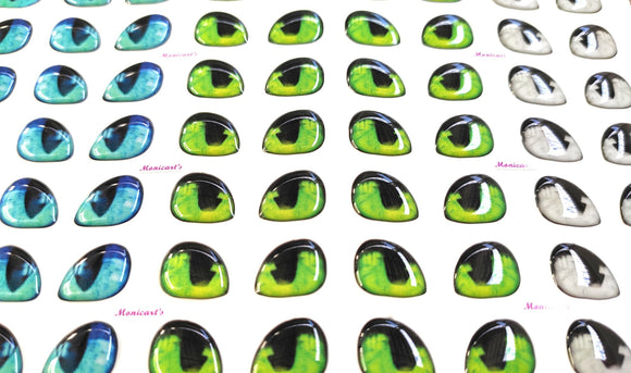 Dragon Eyes 3D Stickers - Ojos, Olhos Resinados - 530 -G