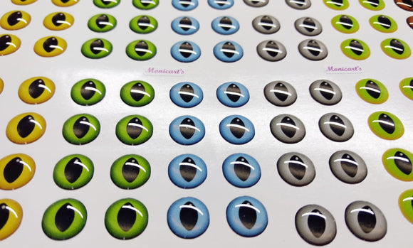 Dragon Eyes 3D Stickers - Ojos, Olhos Resinados - 550-M