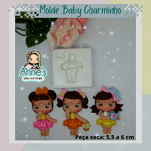Silicone Mold Baby Charminho -  Baby Charming  - Artes da Cris Collection
