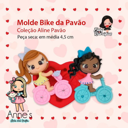 164 - Silicone Mold Bike da Pavao - Bike by Pavao - Faby Rodrigues