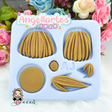 Silicone Mold Cabelinhos 5 - Hair 5 - Collection  Angellartes