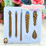 Silicone Molds Cabelinhos 6 - Hair 6 - Collection  Angellartes