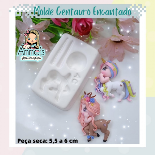 Silicone Mold Centauro Encantado  - Enchanted Centaur - Artes da Cris Collection