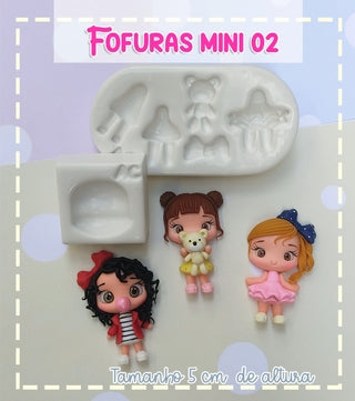 Silicone Mold  Fofuras Mine 2 - Cuteness Mini 2  - Artes da Cris Collection