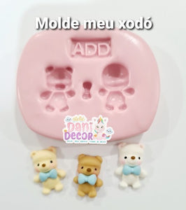 Silicone Mold  Meu Xodó   - Mini Bears  Collection Dani Décor